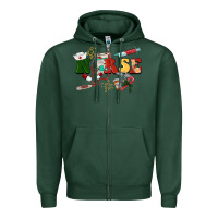Sports Green Christmas nurse Zipper Hoodie - BarkalooDesign