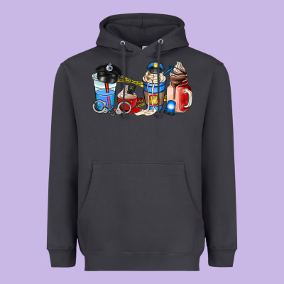 Police Coffee Cup Heavyweight Hoodie Designed By Adodesignshop