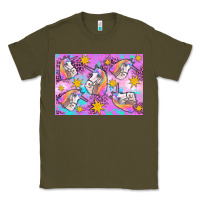 Army Green unicorn Classic Tee - Artiststas