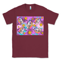 Burgundy unicorn Classic Tee - Artiststas