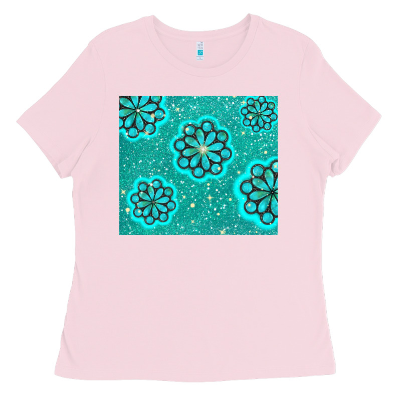 Glitter Turquoise Ladies Tee by TumblerDesignByShophia | Teevron