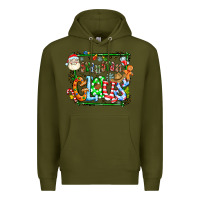 Army Green grangaran claus Premium Hoodie - CowhideDigitalArt