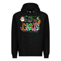 Black grangaran claus Premium Hoodie - CowhideDigitalArt