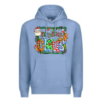 Colony Blue grangaran claus Premium Hoodie - CowhideDigitalArt