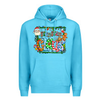 Ocean Blue grangaran claus Premium Hoodie - CowhideDigitalArt