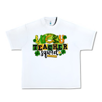 White Lucky Teacher Squad St. Patrick's Day Urban Heavy Tee - CowGirlArtShop