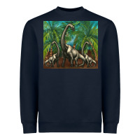 Navy brachiosaurus Heavyweight Sweatshirt - Artiststas