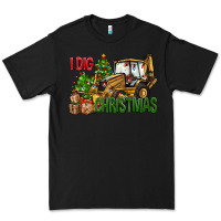 Black I dig Christmas Premium Tee - NancyCooperArtShop