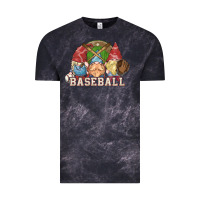 Cloud Black Baseball gnomies Vintage Tee - HowdyJamesFarm