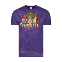 Cloud Purple Baseball gnomies Vintage Tee - HowdyJamesFarm