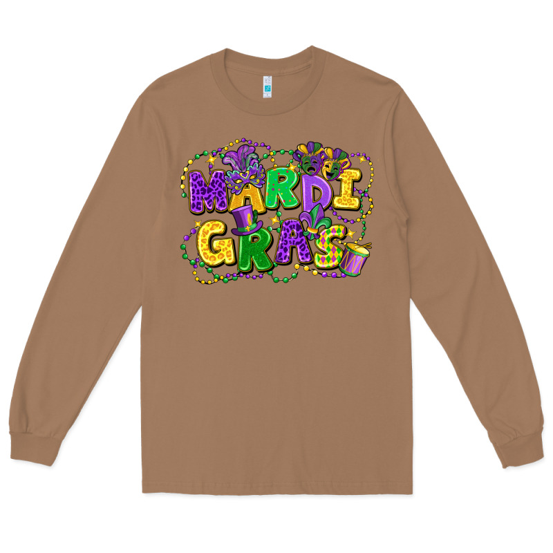 Mardi Gras Long Sleeve Tee by FaDigitalArtStudio | Teevron