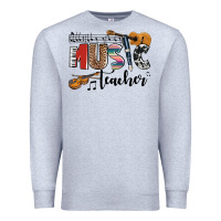 Heather Grey music teacher Premium Sweatshirt - AdoDesignShop