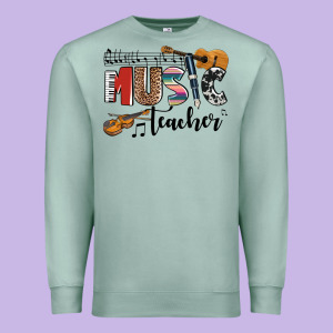 Music Teacher Premium Sweatshirt Designed By Adodesignshop
