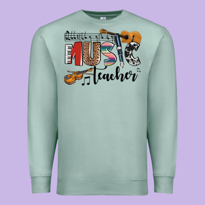 Music Teacher Premium Sweatshirt Designed By Adodesignshop