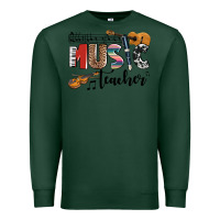 Sports Green music teacher Premium Sweatshirt - AdoDesignShop