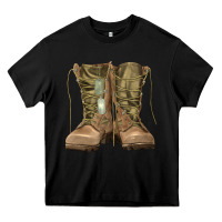 Black soldier boots Heavy Core Tee - RanaPortraitStore