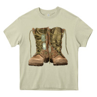 Mossy soldier boots Heavy Core Tee - RanaPortraitStore