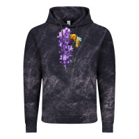 Cloud Black honey bee with lavender fa element Vintage Hoodie - FaDigitalArtStudio