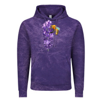 Cloud Purple honey bee with lavender fa element Vintage Hoodie - FaDigitalArtStudio