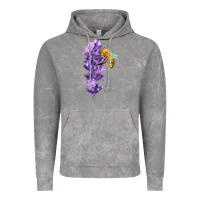 Cloud Rock honey bee with lavender fa element Vintage Hoodie - FaDigitalArtStudio