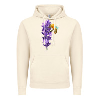 Vintage Artic honey bee with lavender fa element Vintage Hoodie - FaDigitalArtStudio