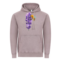 Vintage Zinc honey bee with lavender fa element Vintage Hoodie - FaDigitalArtStudio
