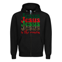 Black jesus is the reason Zipper Hoodie - BarkalooDesign