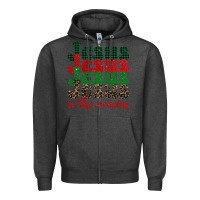 Charcoal Heather jesus is the reason Zipper Hoodie - BarkalooDesign