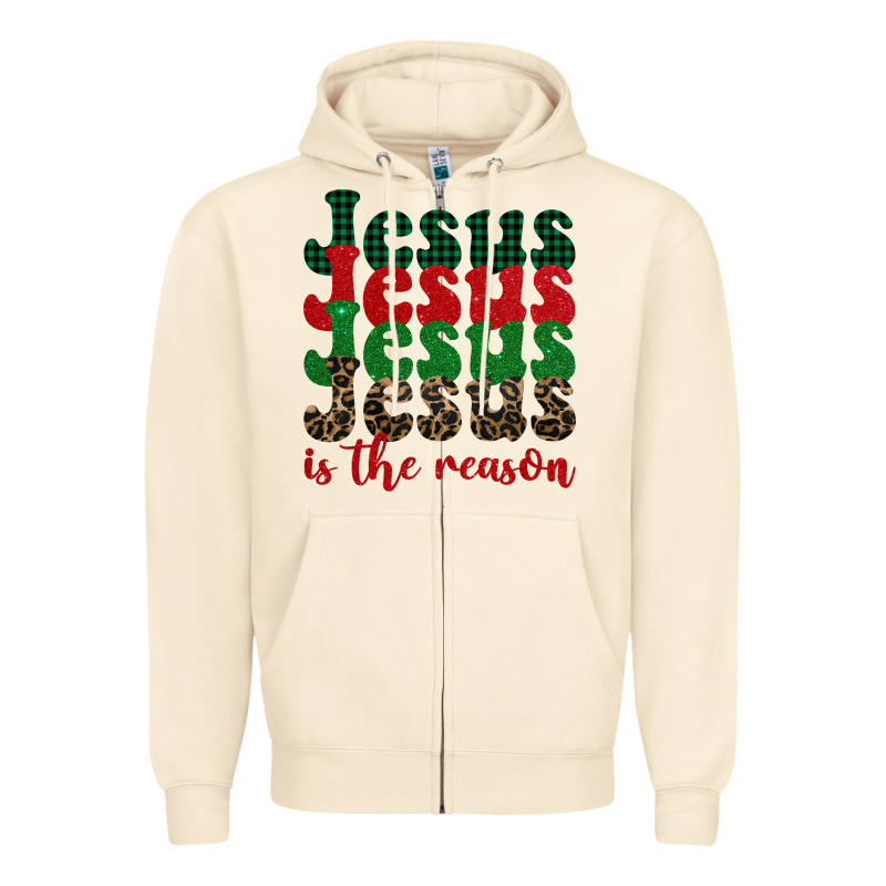 Jesus Is The Reason Zipper Hoodie by BarkalooDesign | Teevron