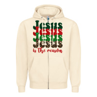 Sandshell jesus is the reason Zipper Hoodie - BarkalooDesign