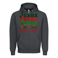 Smoke jesus is the reason Zipper Hoodie - BarkalooDesign