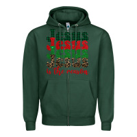 Sports Green jesus is the reason Zipper Hoodie - BarkalooDesign