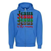 True Royal jesus is the reason Zipper Hoodie - BarkalooDesign