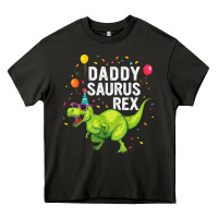 Asphalt Mens Daddysaurus T Rex Dinosaur Daddy Family Matching Gifts Idea Heavy Core Tee - maiPhamDesign