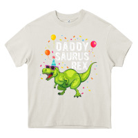 Cream Mens Daddysaurus T Rex Dinosaur Daddy Family Matching Gifts Idea Heavy Core Tee - maiPhamDesign