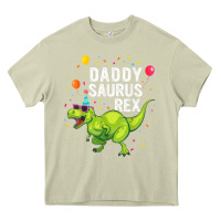 Mossy Mens Daddysaurus T Rex Dinosaur Daddy Family Matching Gifts Idea Heavy Core Tee - maiPhamDesign
