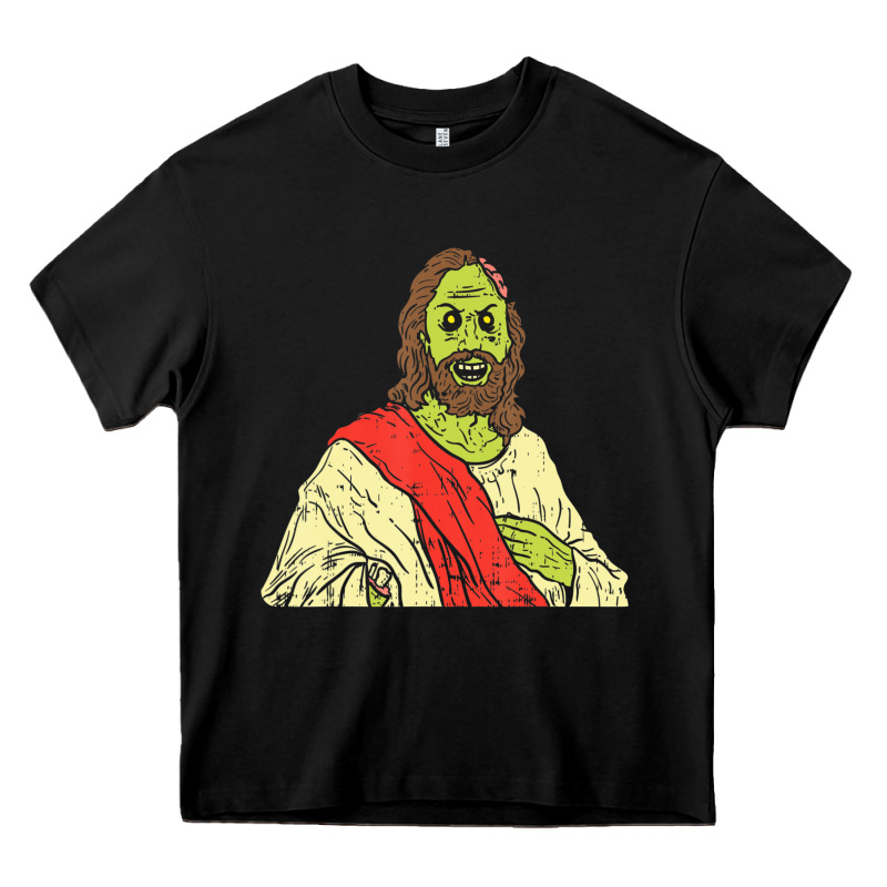 Zombie Jesus Halloween Costume Christian Christ Heavy Core Tee by maiPhamDesign | Teevron