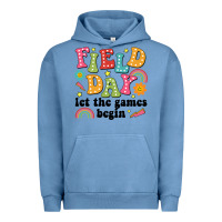 Pigment Pebble Blue field day let the games begin Urban Hoodie - JahusDesignShop