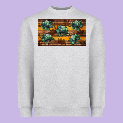 Dinosaur Triceratops Sippy Cup Heavyweight Sweatshirt Designed By Artiststas