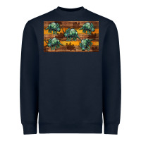 Navy dinosaur triceratops sippy cup Heavyweight Sweatshirt - Artiststas
