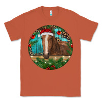 Copper Brown Horse Christmas Classic Tee - RanaPortraitStore