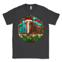 Smoke Brown Horse Christmas Classic Tee - RanaPortraitStore