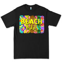 Black beach vibes summer brushstroke Premium Tee - Jasminsmagicworld