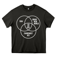 Asphalt 1984 Brave New World Fahrenheit 451 Conspiracy T-Shirt Heavy Core Tee - maiPhamDesign
