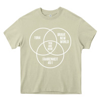 Mossy 1984 Brave New World Fahrenheit 451 Conspiracy T-Shirt Heavy Core Tee - maiPhamDesign