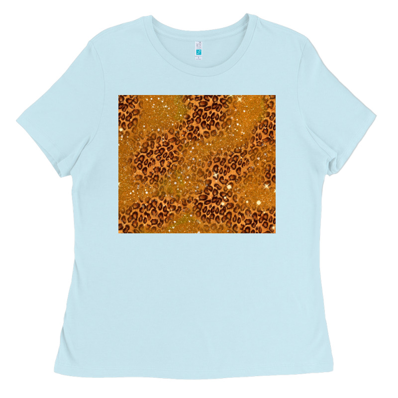 Glitter Cowhide Ladies Tee by TumblerDesignByShophia | Teevron