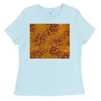 Baby Blue glitter cowhide Ladies Tee - TumblerDesignByShophia