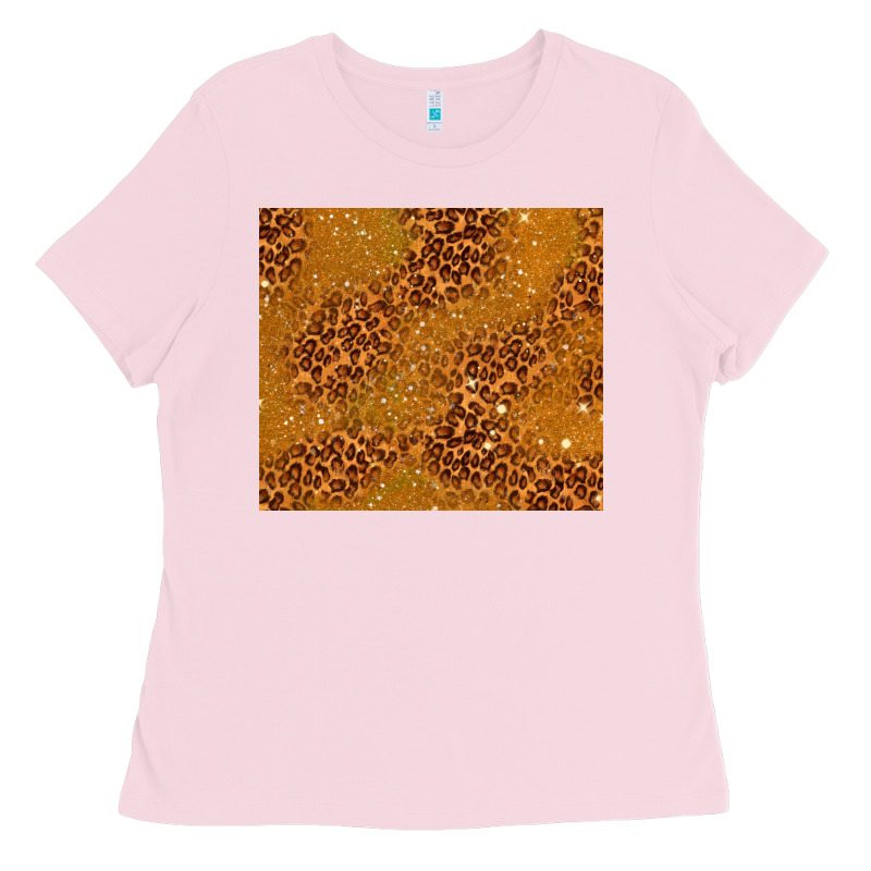 Glitter Cowhide Ladies Tee by TumblerDesignByShophia | Teevron