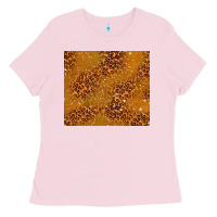 Bubblegum Pink glitter cowhide Ladies Tee - TumblerDesignByShophia