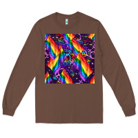 Chestnut lgbt flag seamless pattern Long Sleeve Tee - FaDigitalArtStudio
